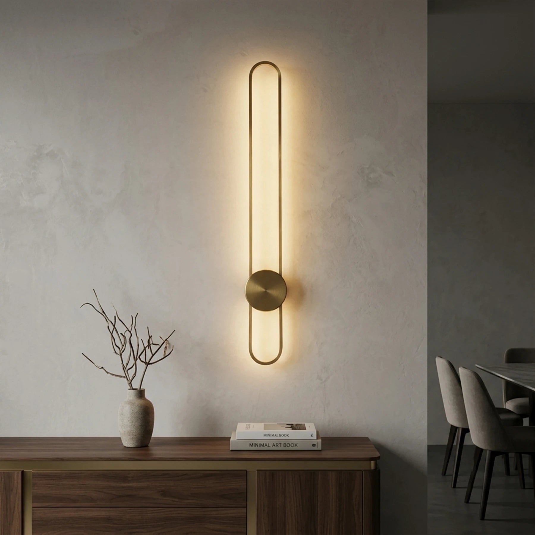 Vertical Halo Wall Light