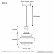 Verdun 26Cm Pendant