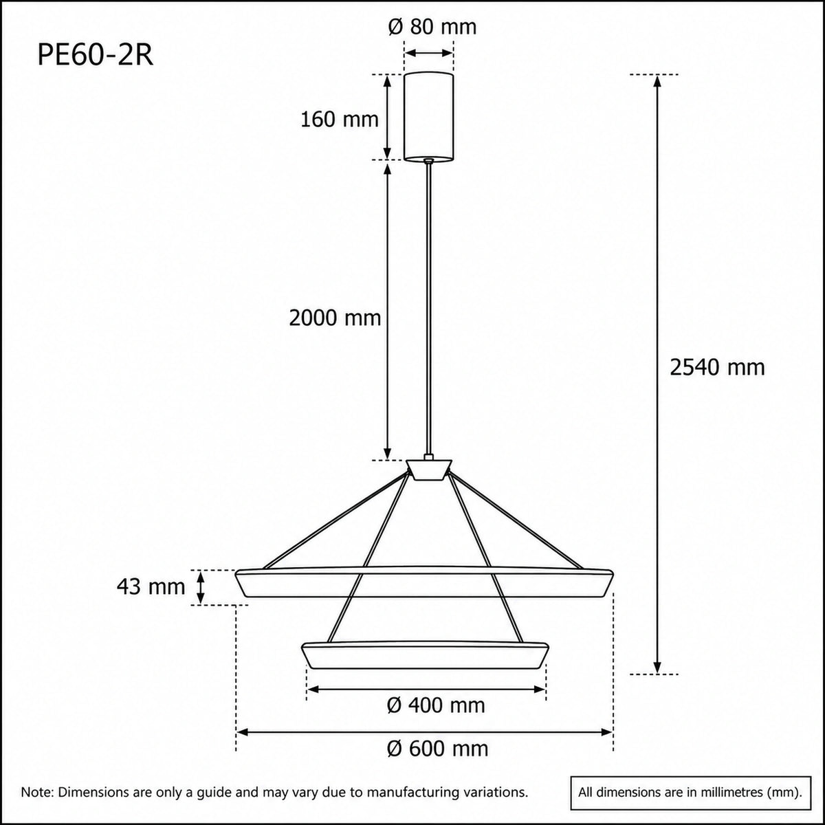 Vantel 2Tier Pendant