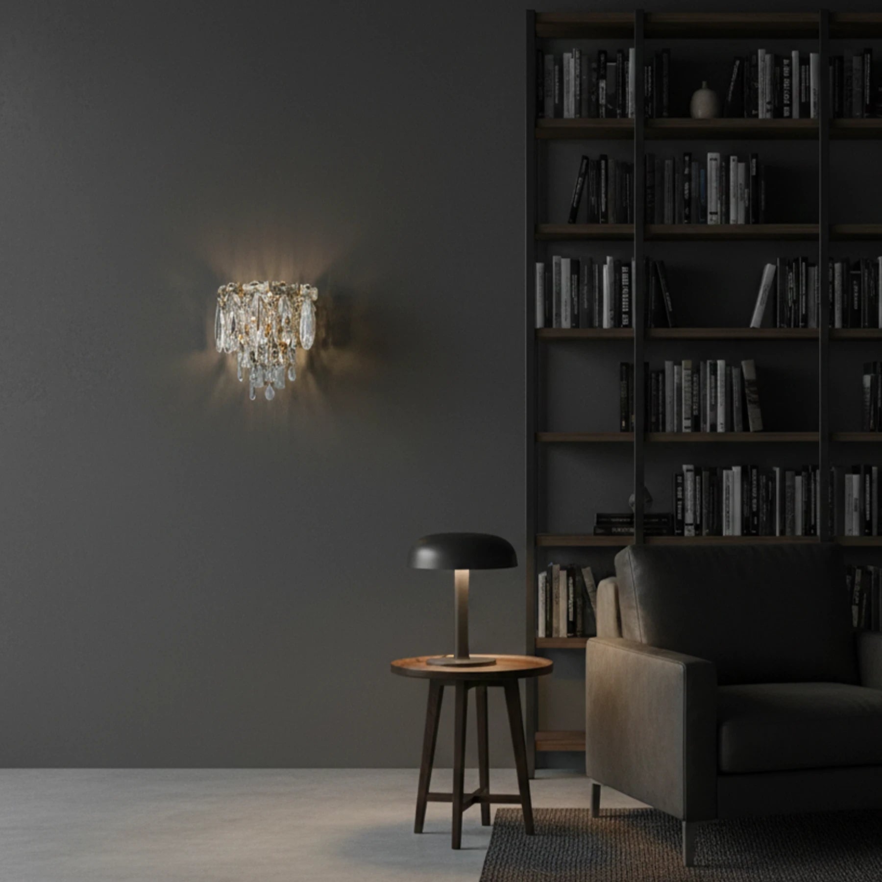 Aura Ethereal Crystal Wall Sconce