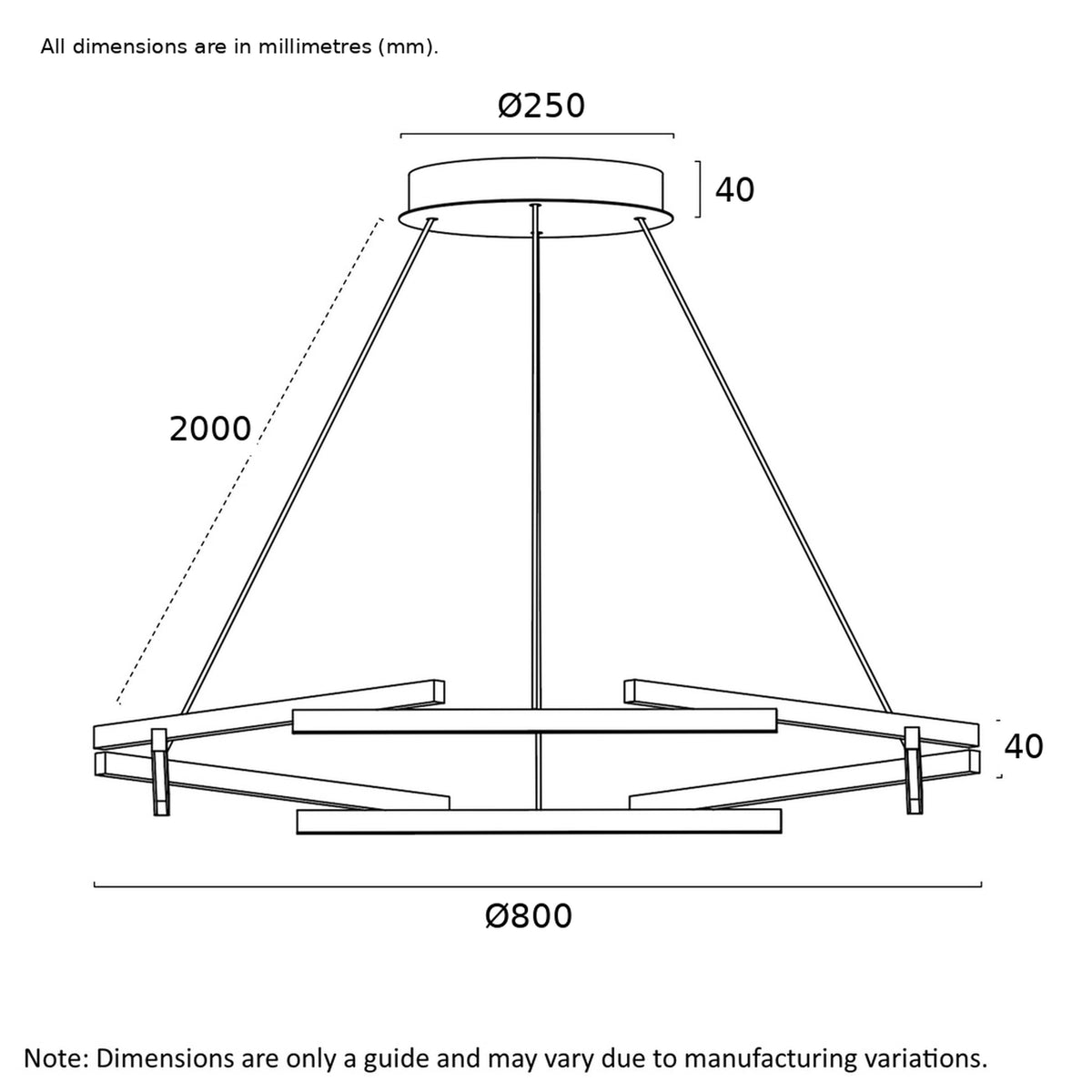 Tarson 1 Tier Pendant