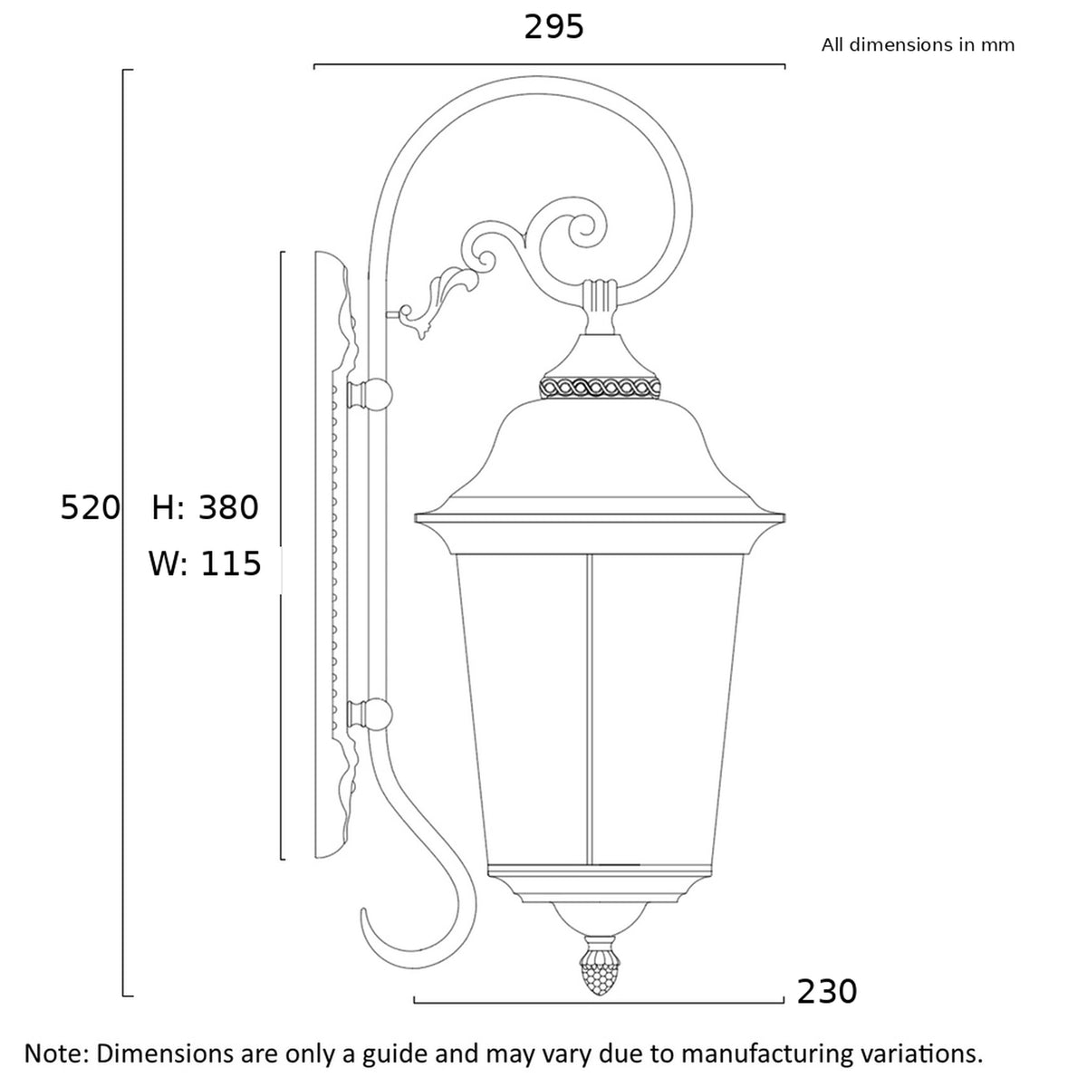 Tremont Exterior Wall Bracket