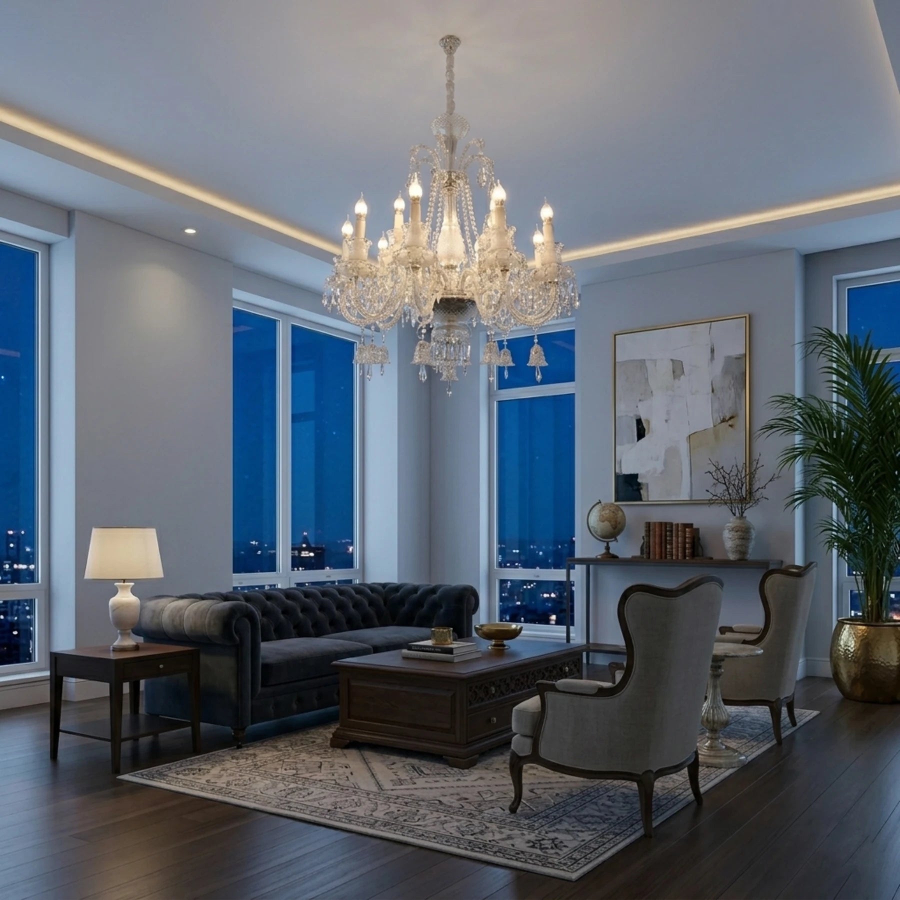 Empress Venetian Crystal Chandelier – Luxury Multi-Tiered Series
