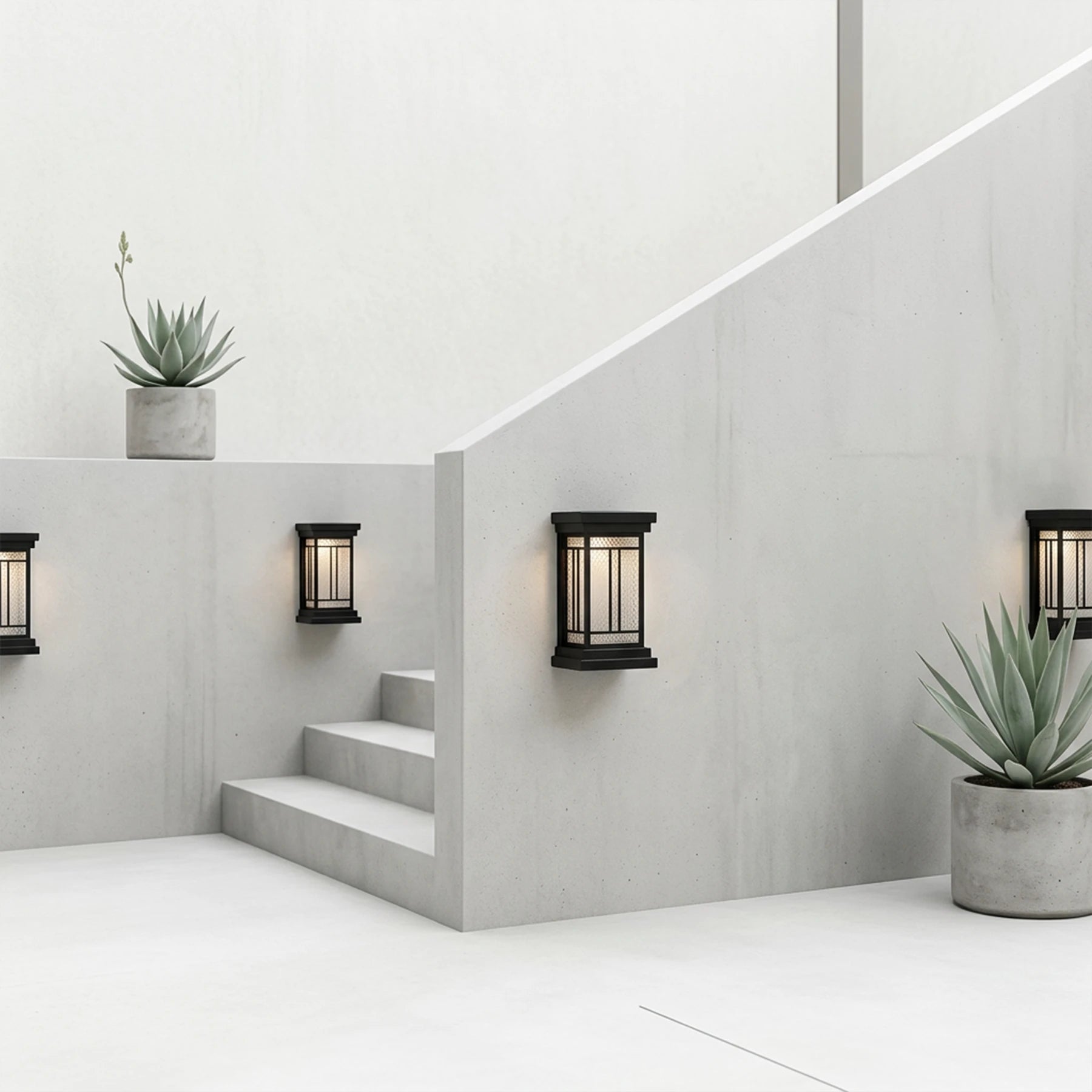 Heritage Lantern Sconce – Matte Black Outdoor Wall Light