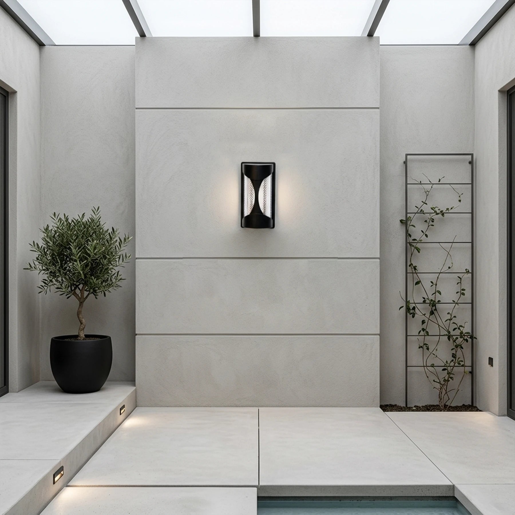 Helix Diamond Sconce – Architectural Crystal Wall Light