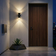 Aurora Crystal Torch Sconce – Dual-Glow Pillar Series