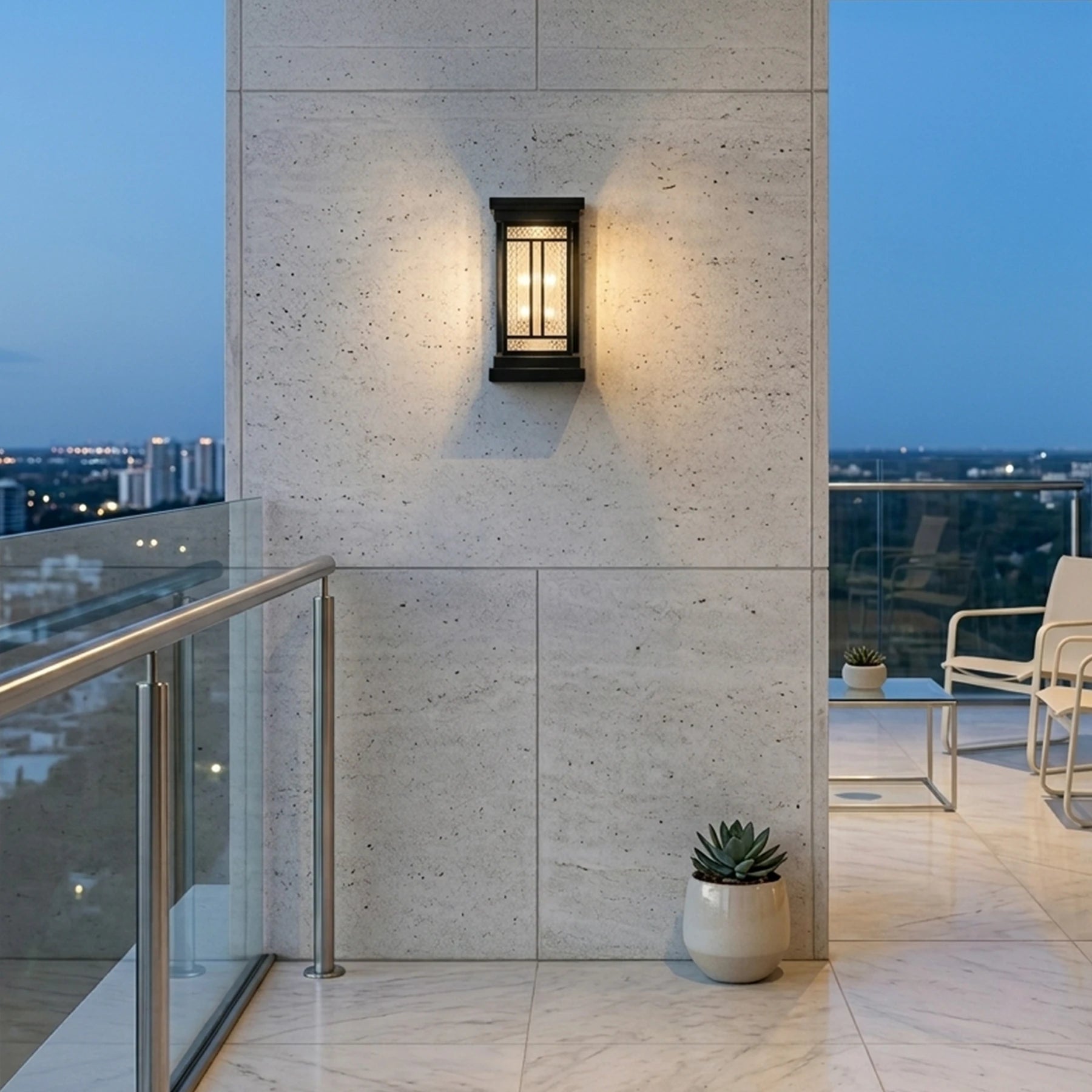 Heritage Lantern Sconce – Matte Black Outdoor Wall Light