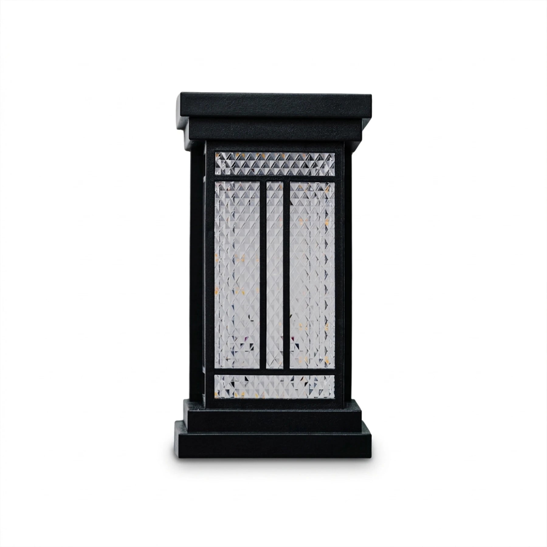 Heritage Lantern Sconce – Matte Black Outdoor Wall Light
