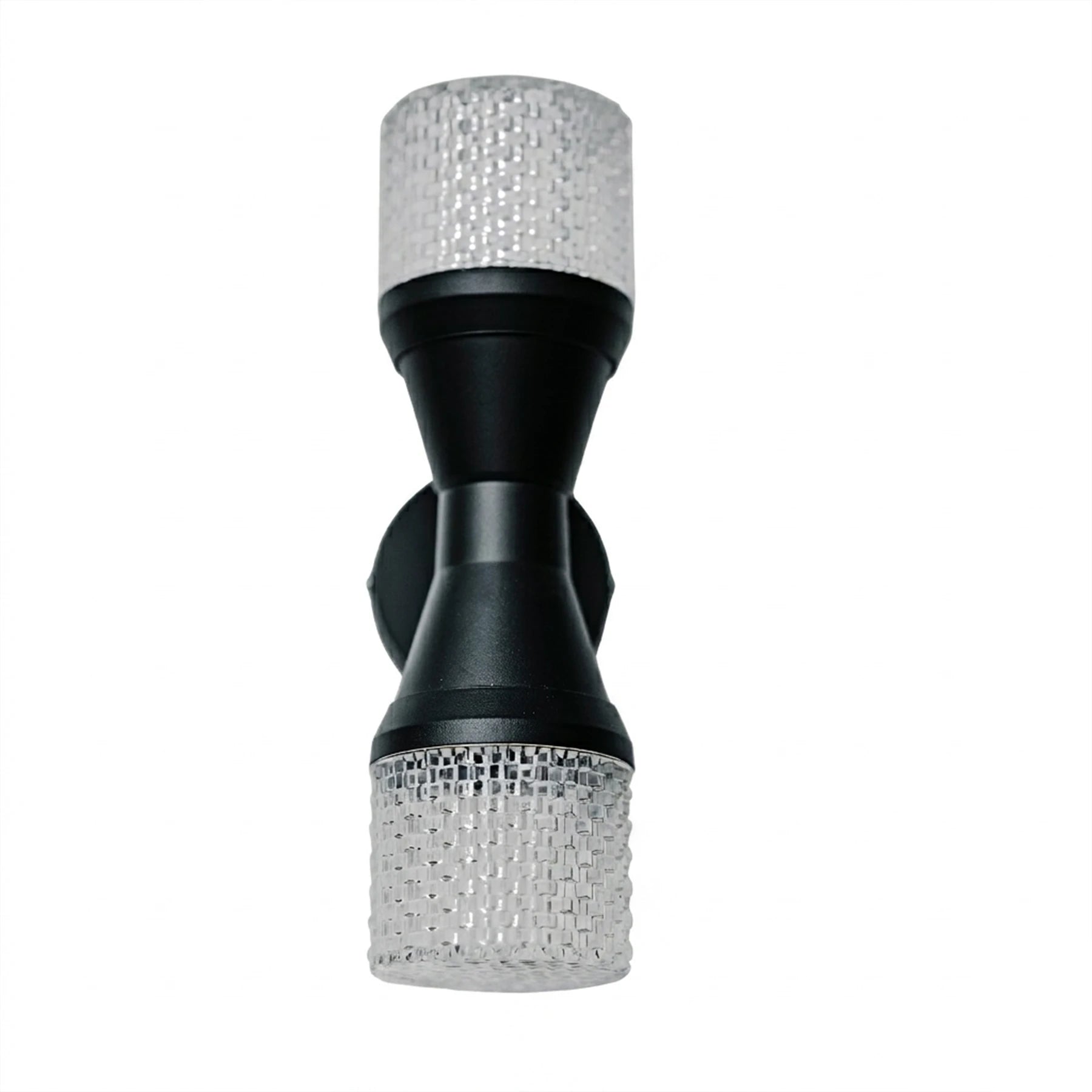 Aurora Crystal Torch Sconce – Dual-Glow Pillar Series