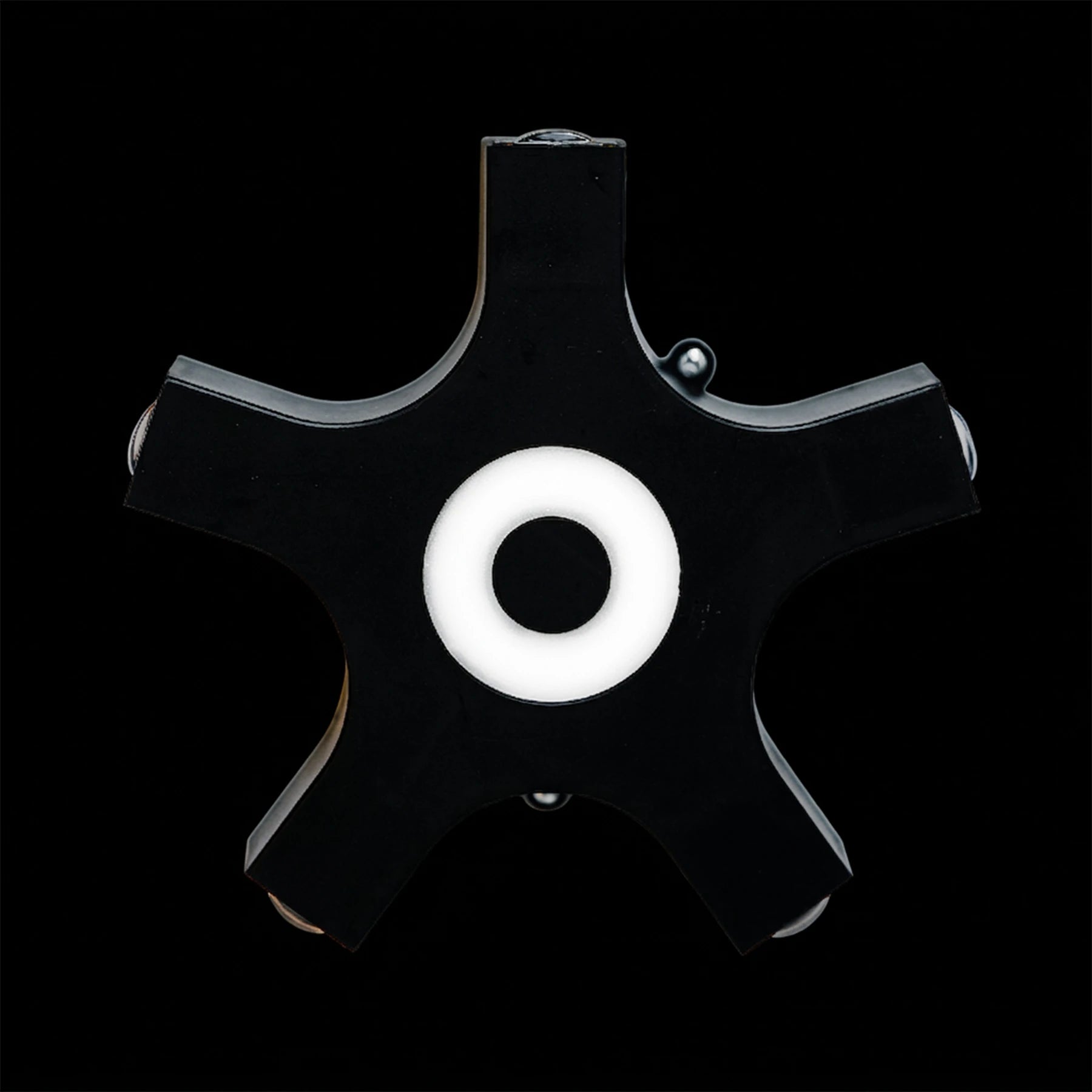 Solaris Geometric LED Sconce – Midnight Black Surface Mount