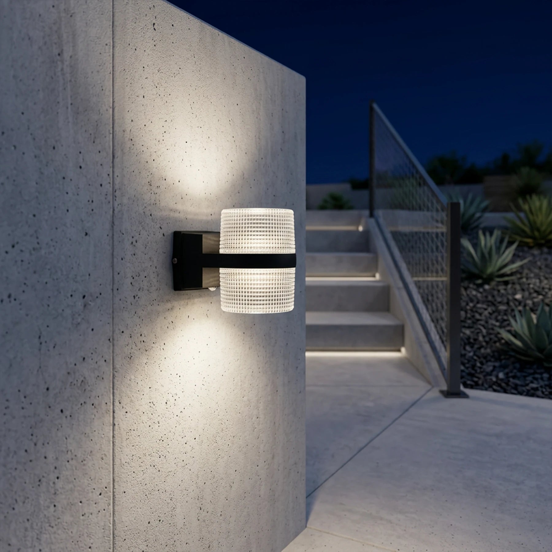 Lattice Crystal Sconce – Modern Dual-Beam Series