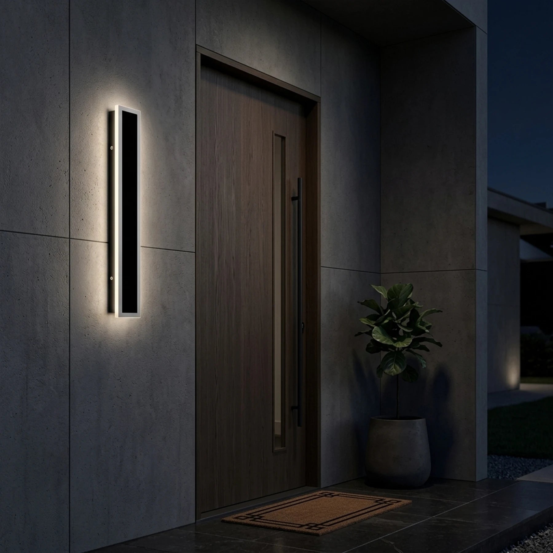 Eclipse Silhouette LED Sconce – Minimalist Linear Series