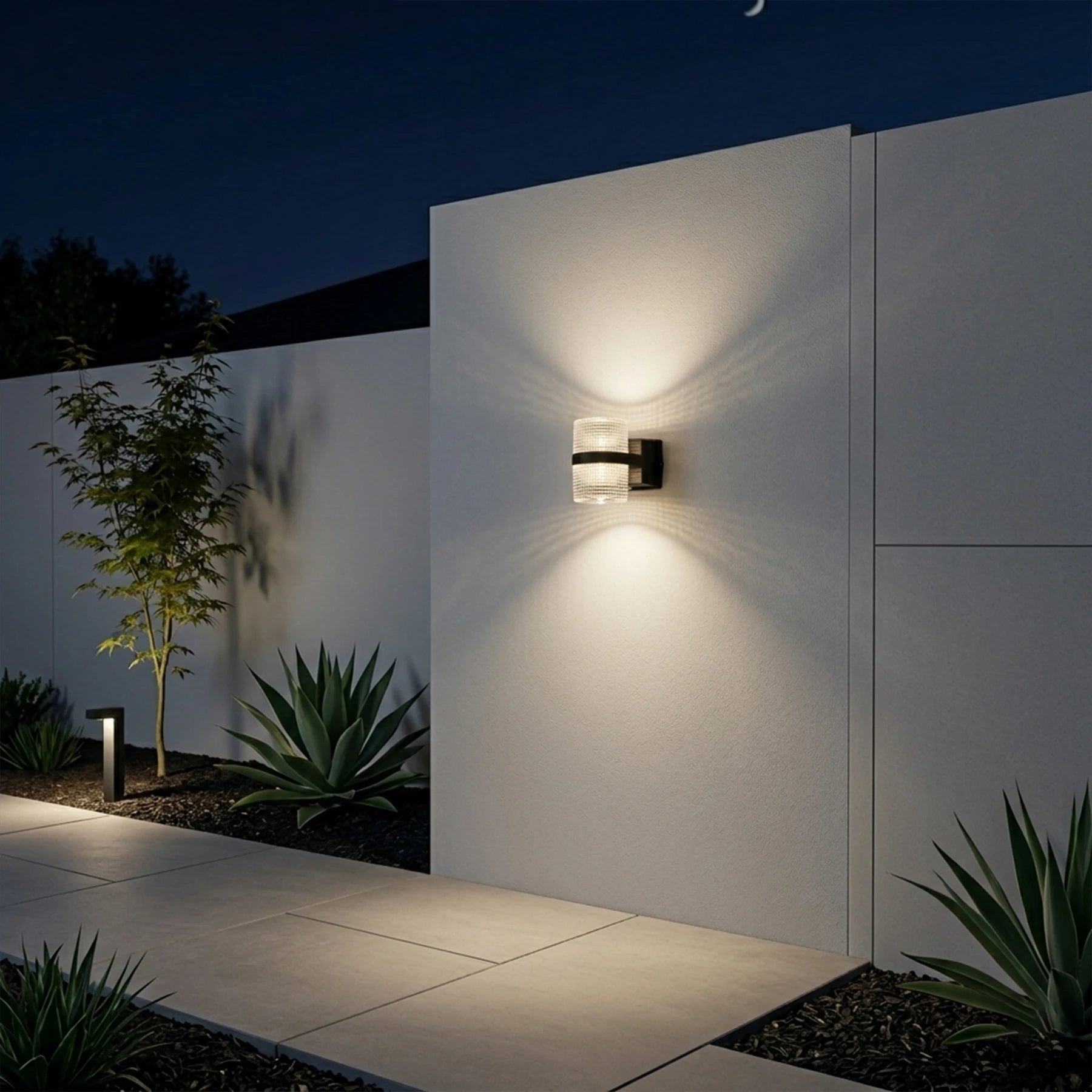Lattice Crystal Sconce – Modern Dual-Beam Series