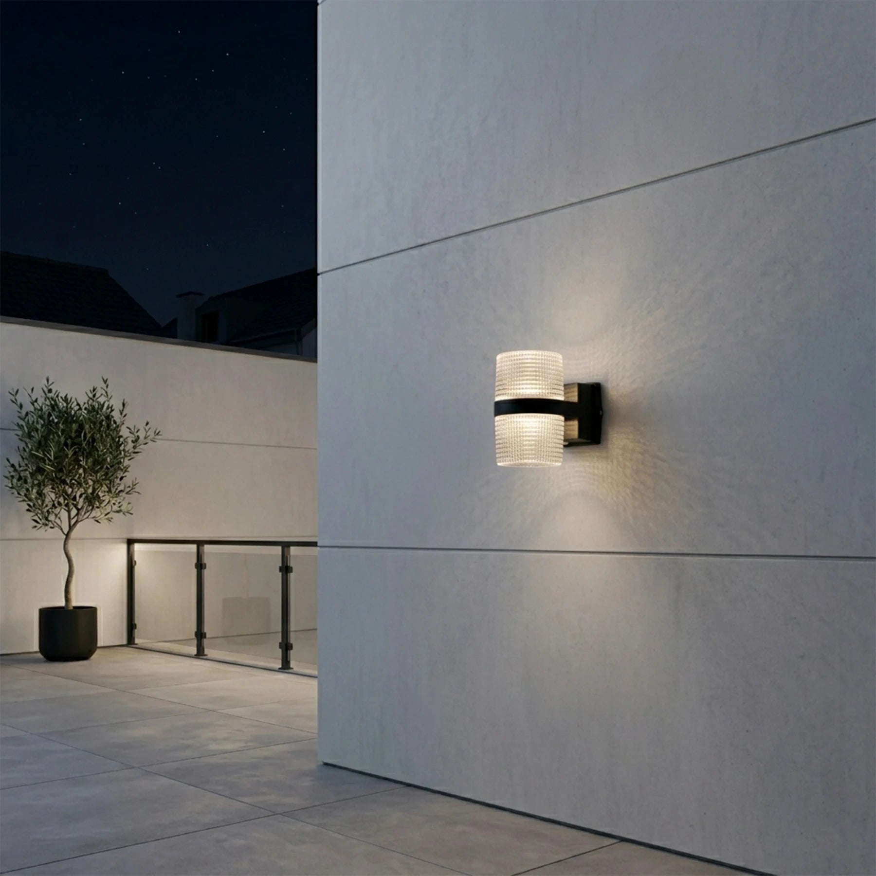 Lattice Crystal Sconce – Modern Dual-Beam Series