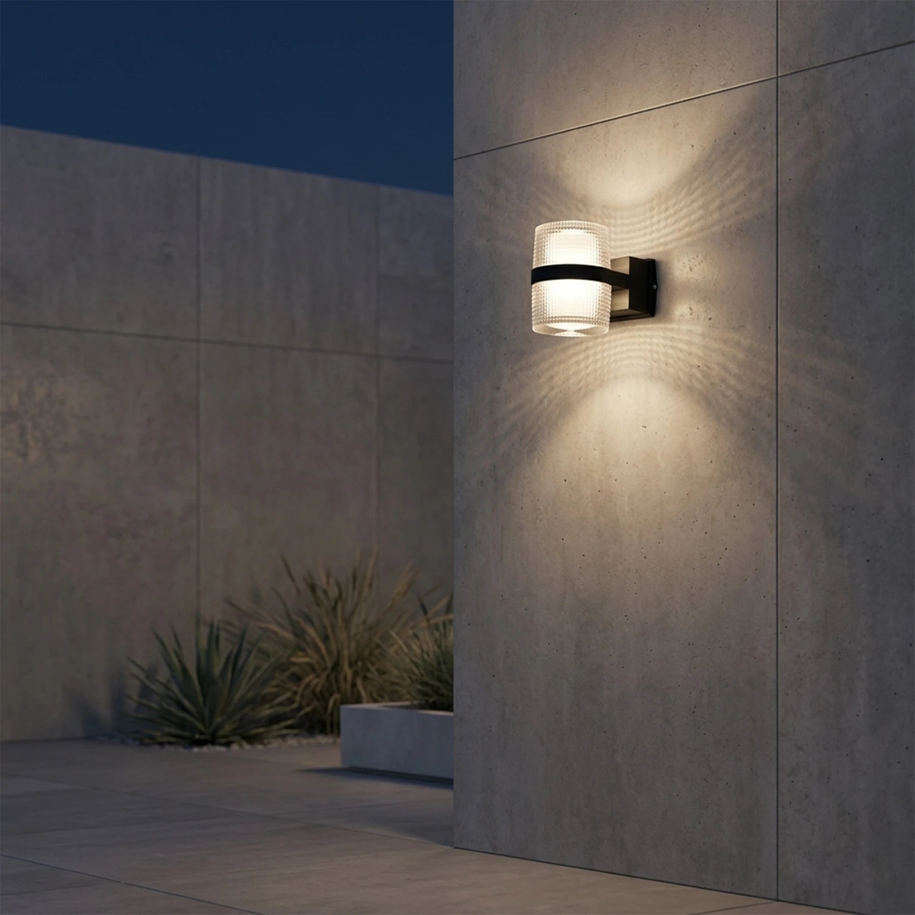 Lattice Crystal Sconce – Modern Dual-Beam Series