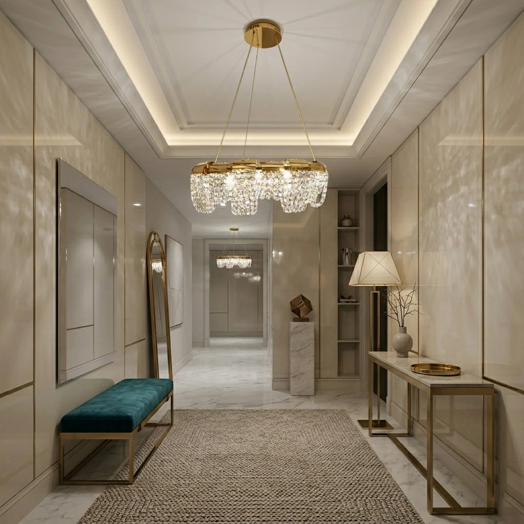 Crystal Aurora Chandelier