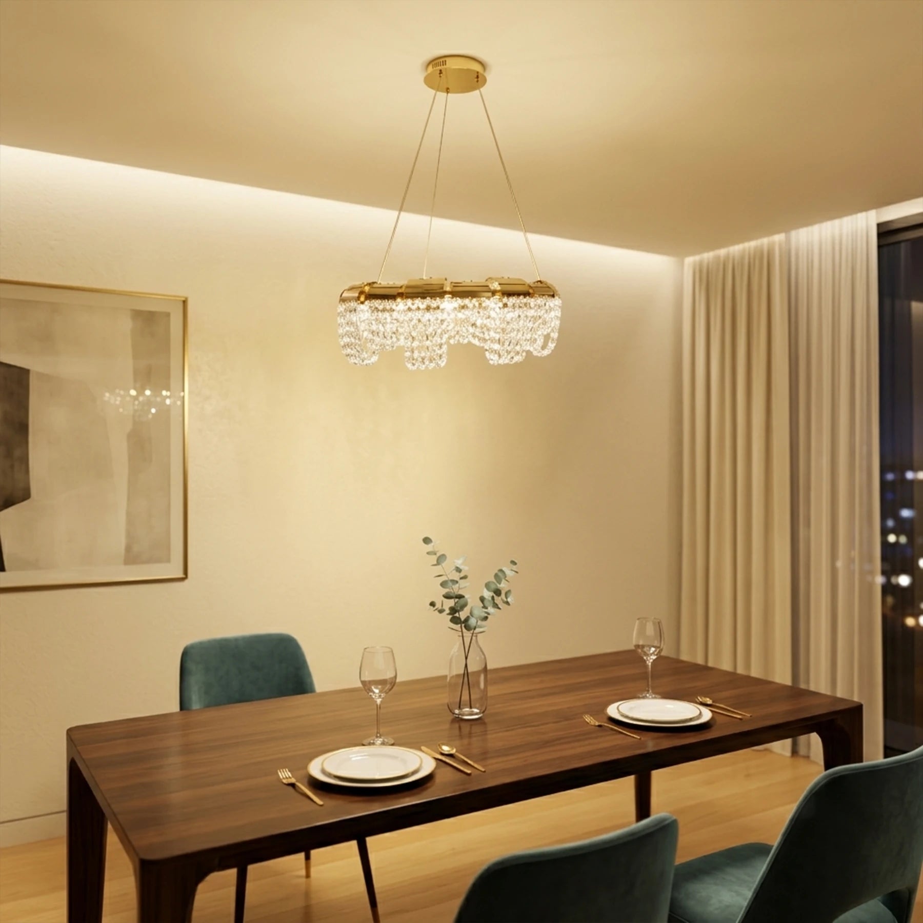 Crystal Aurora Chandelier