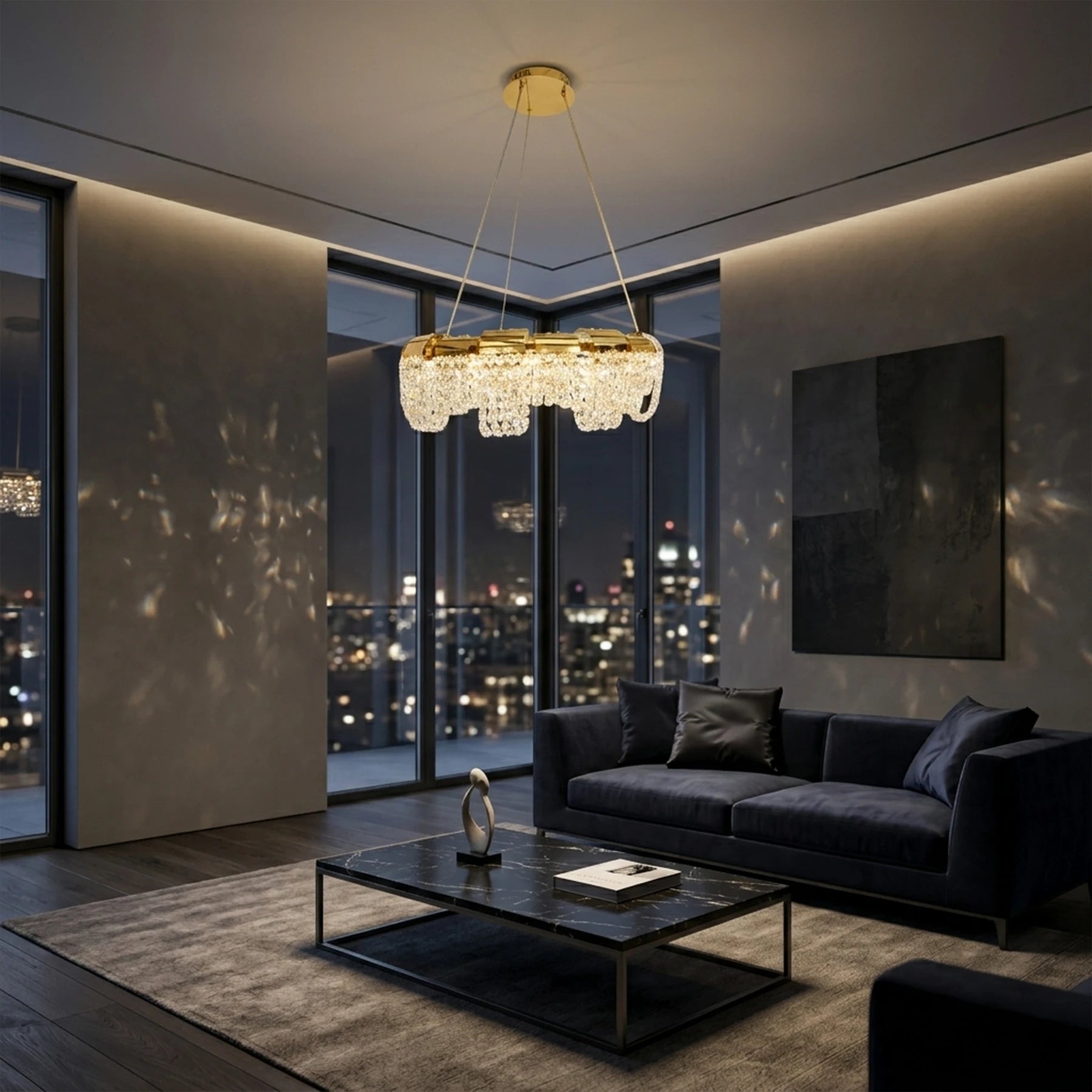 Crystal Aurora Chandelier