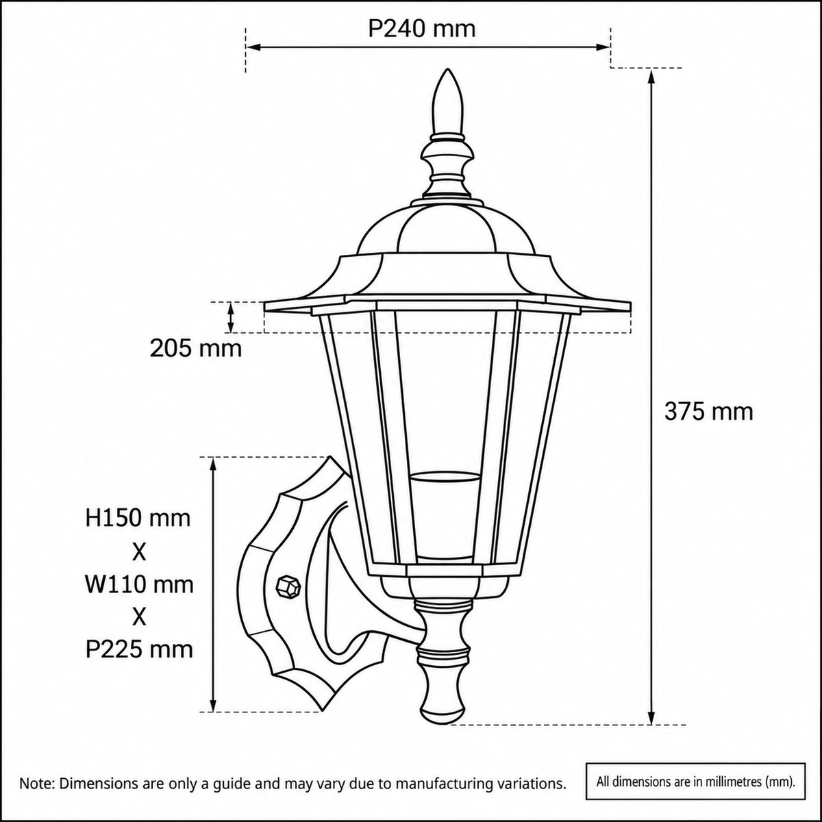 Upton Exterior Wall Light